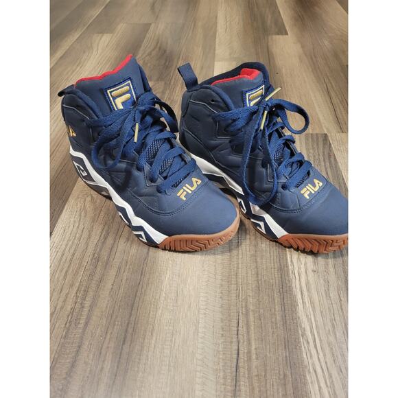 FILA Classic Limited Edition Jamal Mashburn MB Navy Basketball Sneakers Size 7 - Picture 1 of 8